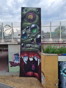 Da Bridge Jam 2022 Autobahn Spinne Graffiti